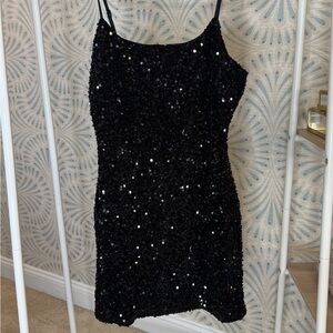 BP Black Sequin Mini Dress